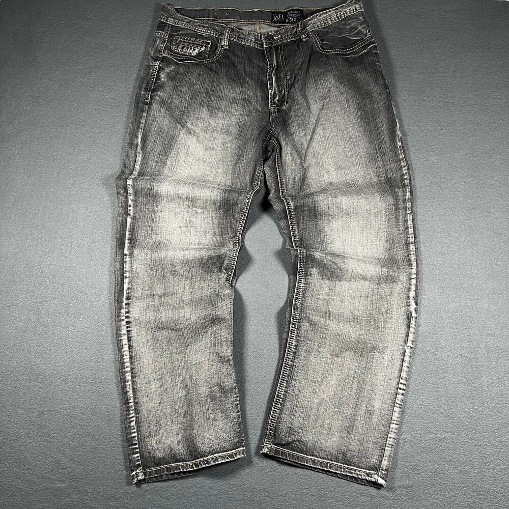 Unbranded Men's Black and Grey Jeans